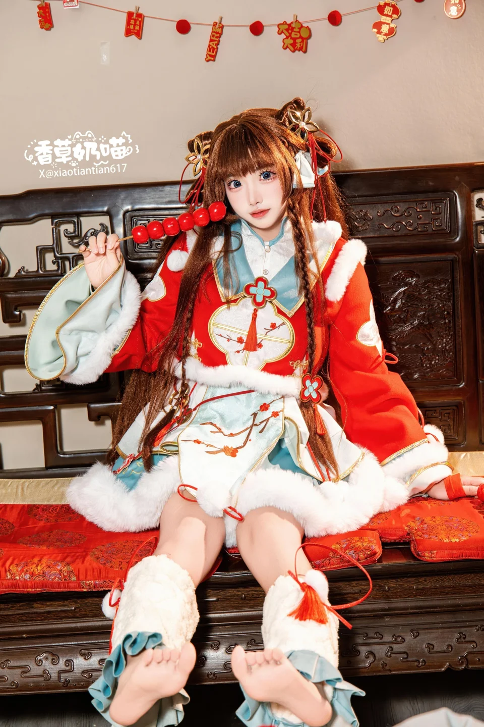 香草奶喵 - No.002 日进斗金 [108P,15V-1.30GB] tg@simisebaisi 【丝足阁】034.webp